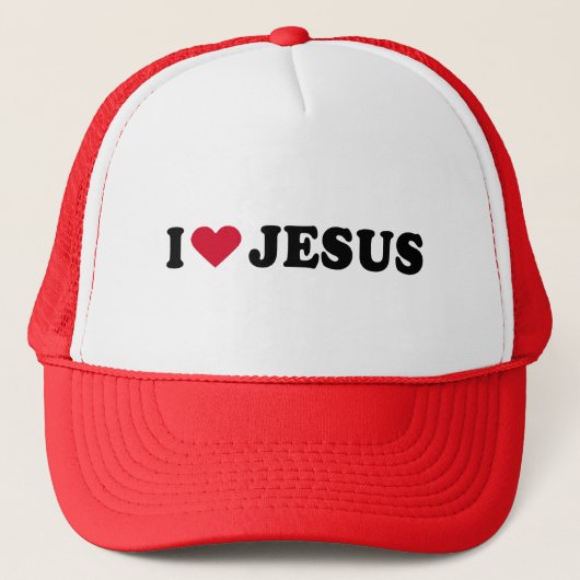 I LIEBE JESUS TRUCKERKAPPE (Vorderseite)