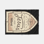 I Liebe Jesus und Billard Lover Christlichen Pool Fleecedecke (Vorderseite (Horizontal))