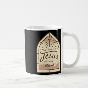 I Liebe Jesus und Billard Lover Christlichen Pool Kaffeetasse
