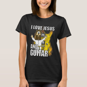 I Liebe Jesus und Gitarre Electric Gitarrist Chris T-Shirt