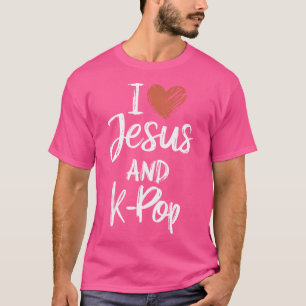 I Liebe Jesus und K-Pop Christlichen religiösen K- T-Shirt