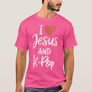 I Liebe Jesus und K-Pop Christlichen religiösen K- T-Shirt