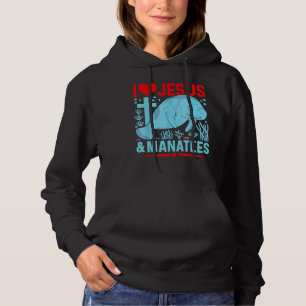 I Liebe Jesus und ManateSea Kühe Christlich Fait Hoodie