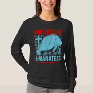 I Liebe Jesus und ManateSea Kühe Christlich Fait T-Shirt