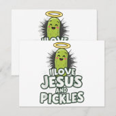 I Liebe Jesus und Pickles Begleitkarte (Vorne/Hinten)
