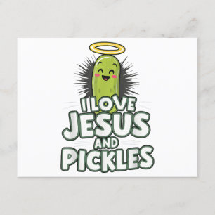 I Liebe Jesus und Pickles Begleitkarte
