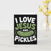 I Liebe Jesus und Pickles Karte (Gelbe Blume)