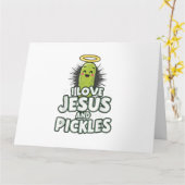 I Liebe Jesus und Pickles Karte (Gelbe Blume)