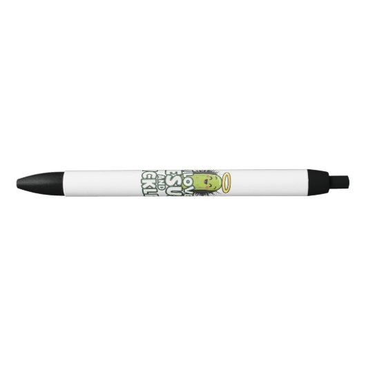 I Liebe Jesus und Pickles Kugelschreiber (Vorderseite)