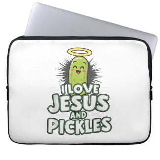 I Liebe Jesus und Pickles Laptopschutzhülle