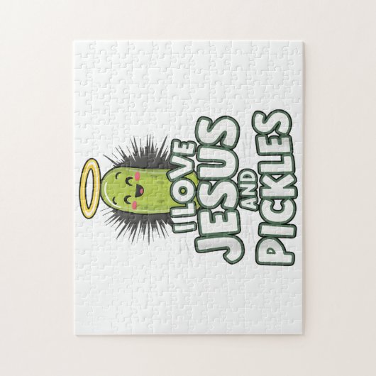 I Liebe Jesus und Pickles Puzzle (Vertikal)