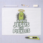 I Liebe Jesus und Pickles Seidenpapier (Handwerk)