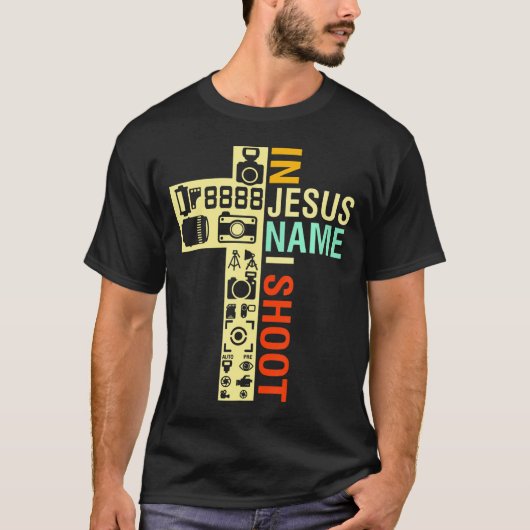 I Liebe Jesus und Pizza Christlich Pizza Baker Bas T-Shirt (Vorderseite)