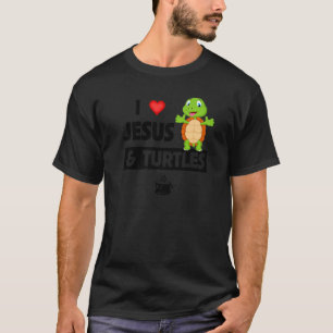 I Liebe Jesus und Schildkröten Christliche Bibelsc T-Shirt