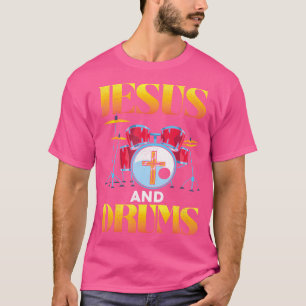 I Liebe Jesus und Trommeln Christliche Jesus Tromm T-Shirt