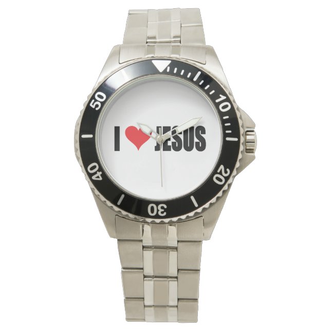 I Liebe Jesus Watch Armbanduhr (Vorderseite)