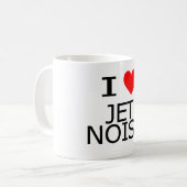 I Liebe-Jet-Geräusche Kaffeetasse (Vorderseite Links)