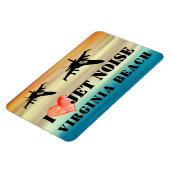 I Liebe Jet Noise Virginia Beach Magnet (Linke Seite)
