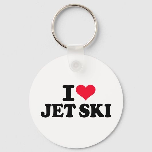 I Liebe Jet ski Schlüsselanhänger (Vorderseite)