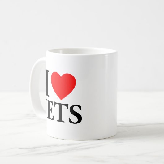 I Liebe Jets Kaffeetasse (Vorderseite Links)
