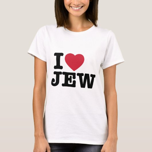 I Liebe Jew T - Shirt (Vorderseite)