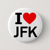 I Liebe JFK Button (Vorderseite)