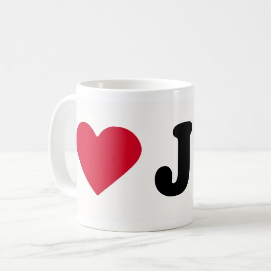 I LIEBE JIM KAFFEETASSE (Vorderseite Links)