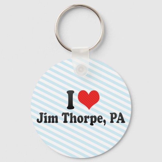 I Liebe Jim Thorpe, PA Schlüsselanhänger (Vorderseite)