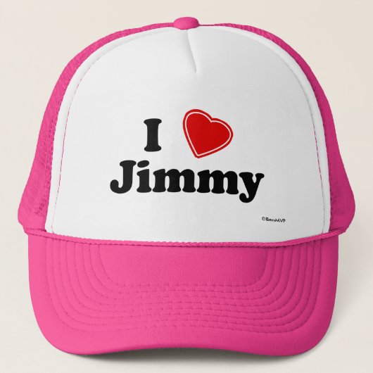 I Liebe Jimmy Truckerkappe (Vorderseite)