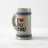 I Liebe Jiu Jitsu Bierglas (Vorderseite Links)