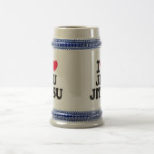I Liebe Jiu Jitsu Bierglas (Mittel)