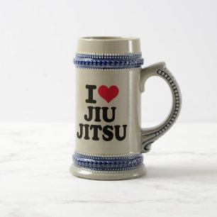 I Liebe Jiu Jitsu Bierglas