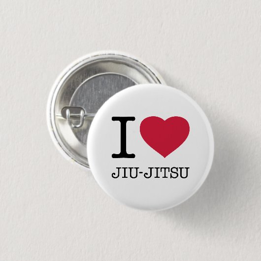 I LIEBE JIU JITSU BUTTON (Vorne & Hinten)
