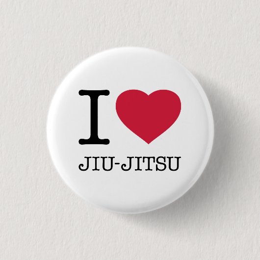 I LIEBE JIU JITSU BUTTON (Vorderseite)