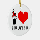 I Liebe Jiu-Jitsu Entwurf Keramikornament (Rechts)