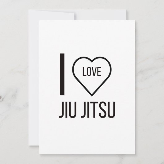 I LIEBE JIU JITSU FEIERTAGSKARTE (Vorderseite)