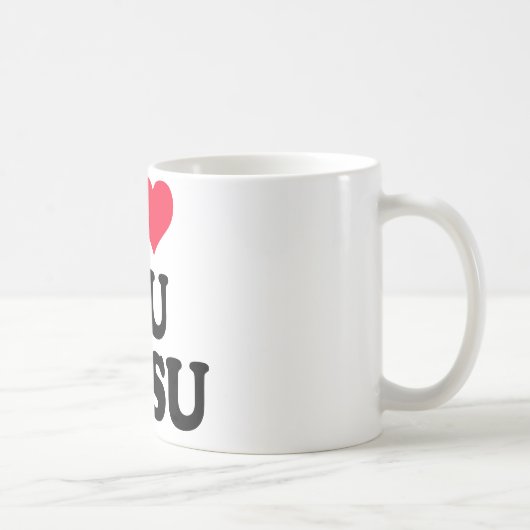I Liebe Jiu Jitsu Kaffeetasse (Rechts)