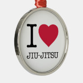 I LIEBE JIU JITSU ORNAMENT AUS METALL (Rechts)