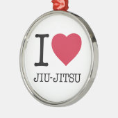 I LIEBE JIU JITSU ORNAMENT AUS METALL (Links)
