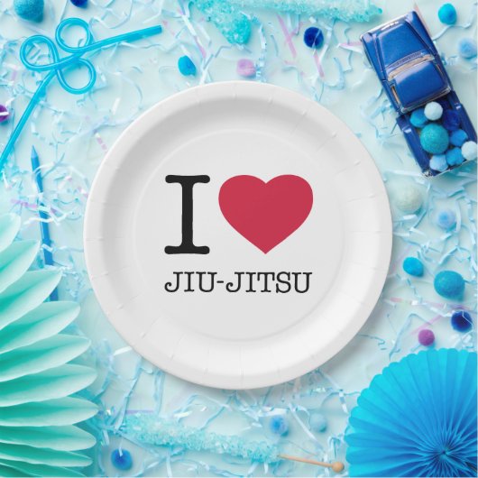 I LIEBE JIU JITSU PAPPTELLER (Party)
