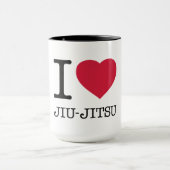 I LIEBE JIU JITSU TASSE (Zentrum)