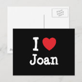 I Liebe Joan T - Shirt Postkarte (Vorne/Hinten)