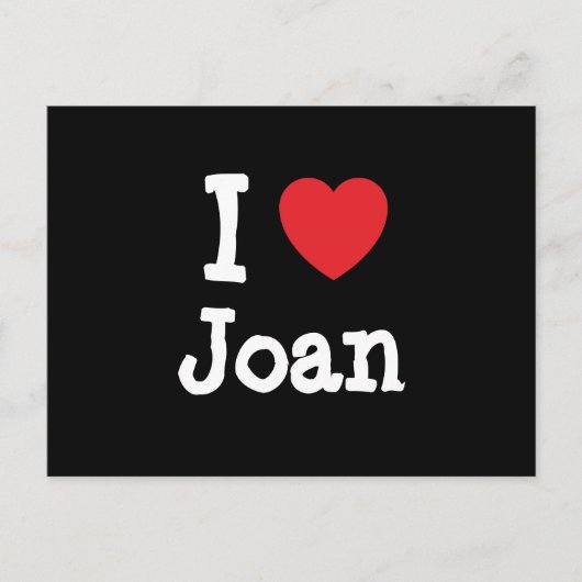 I Liebe Joan T - Shirt Postkarte (Vorderseite)