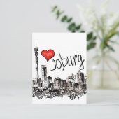 I Liebe Joburg Postkarte (Stehend Vorderseite)