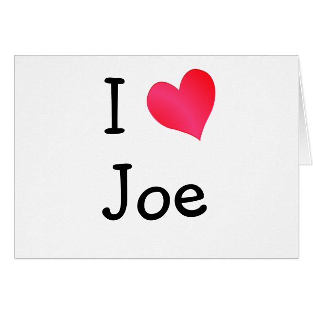 I Liebe Joe (Vorderseite (Horizontal))