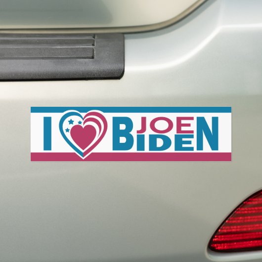 I Liebe Joe Biden Autoaufkleber (Auf Auto)