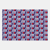 I Liebe Joe Biden | Joe Biden Heart Gift Geschenkpapier Set (Vorderseite 2)