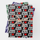 I Liebe Joe Biden | Joe Biden Heart Gift Geschenkpapier Set (Beispiel)
