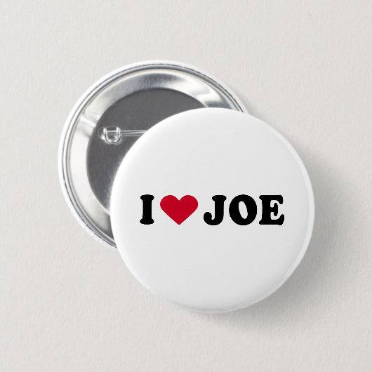 I LIEBE JOE BUTTON (Vorne & Hinten)