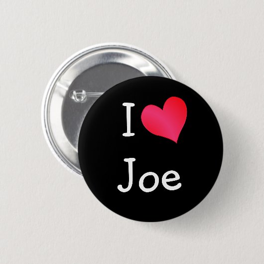 I Liebe Joe Button (Vorne & Hinten)
